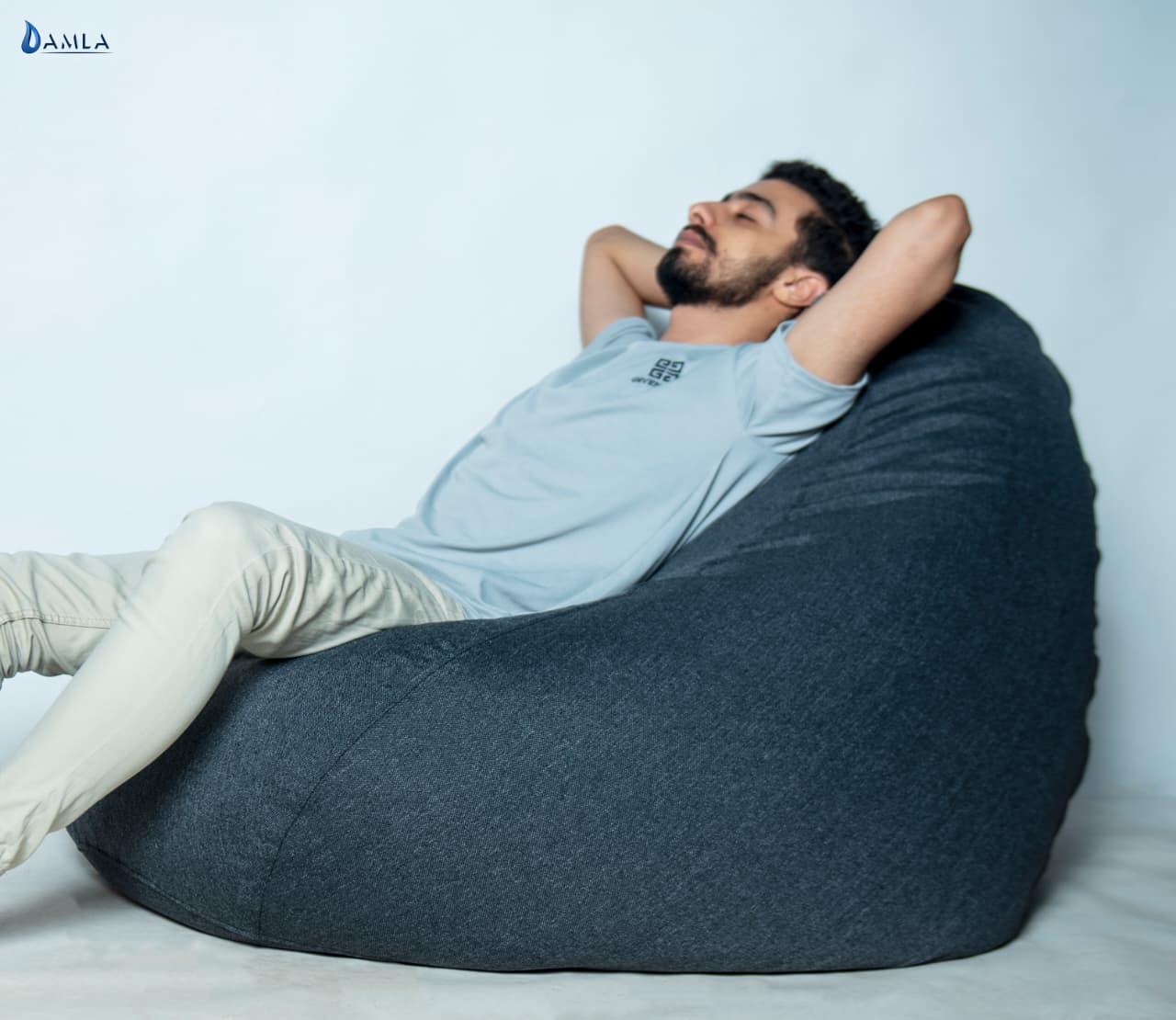 بين باج رمادي غامق اكس لارج