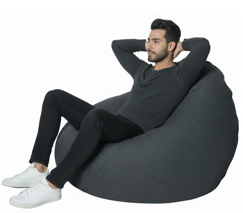 Dark-Gray large bean bag
