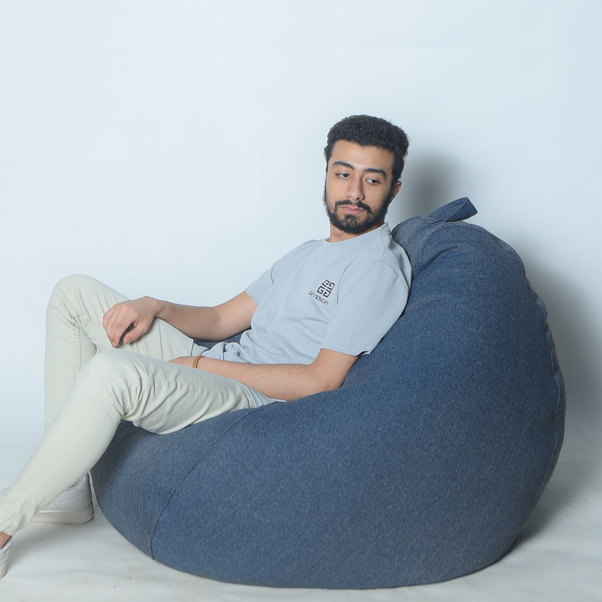 بين باج كحلي جينز مقاس لارج 