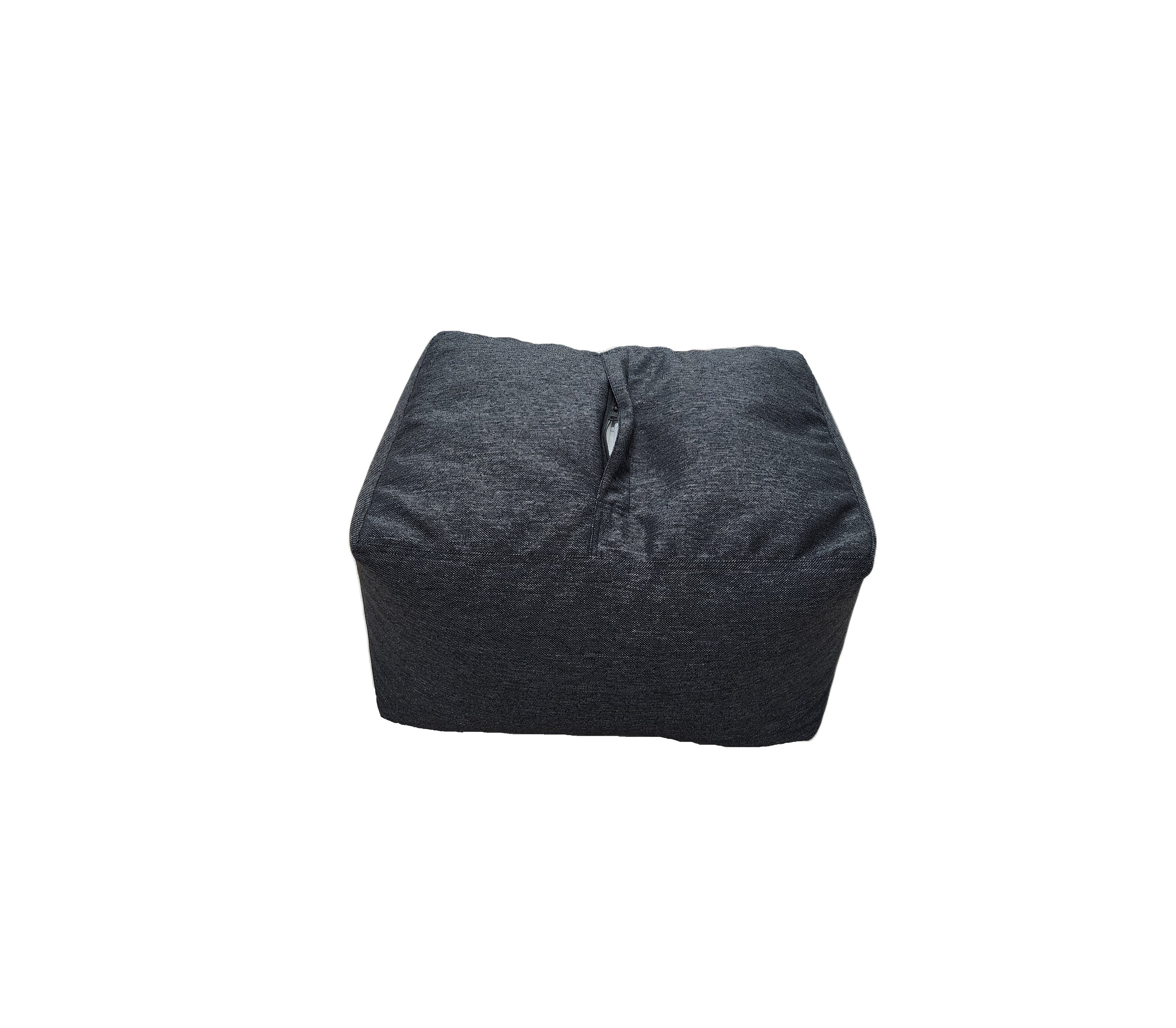 Dark Gray Pouf
