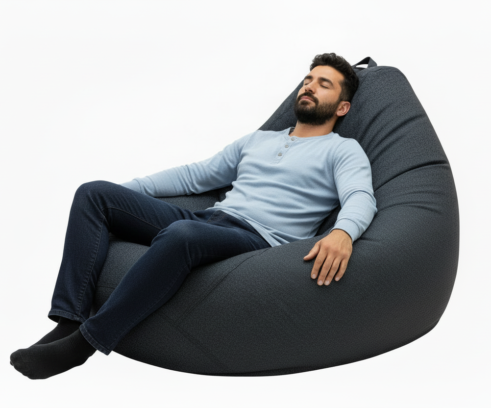 Navy-Blue XL Bean bag