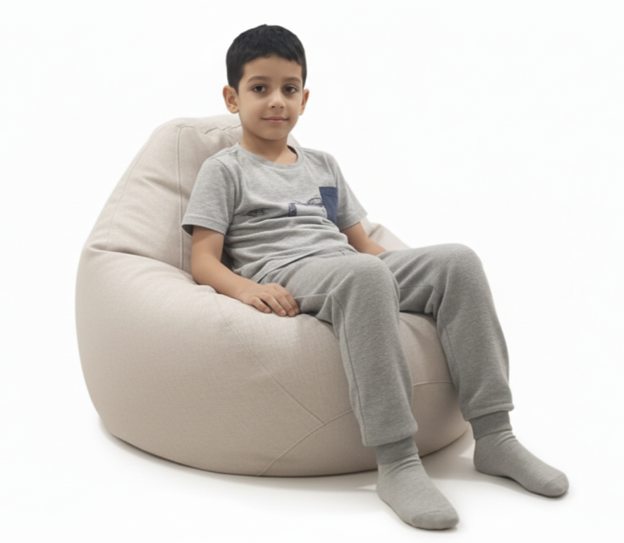 Off-white small bean bag