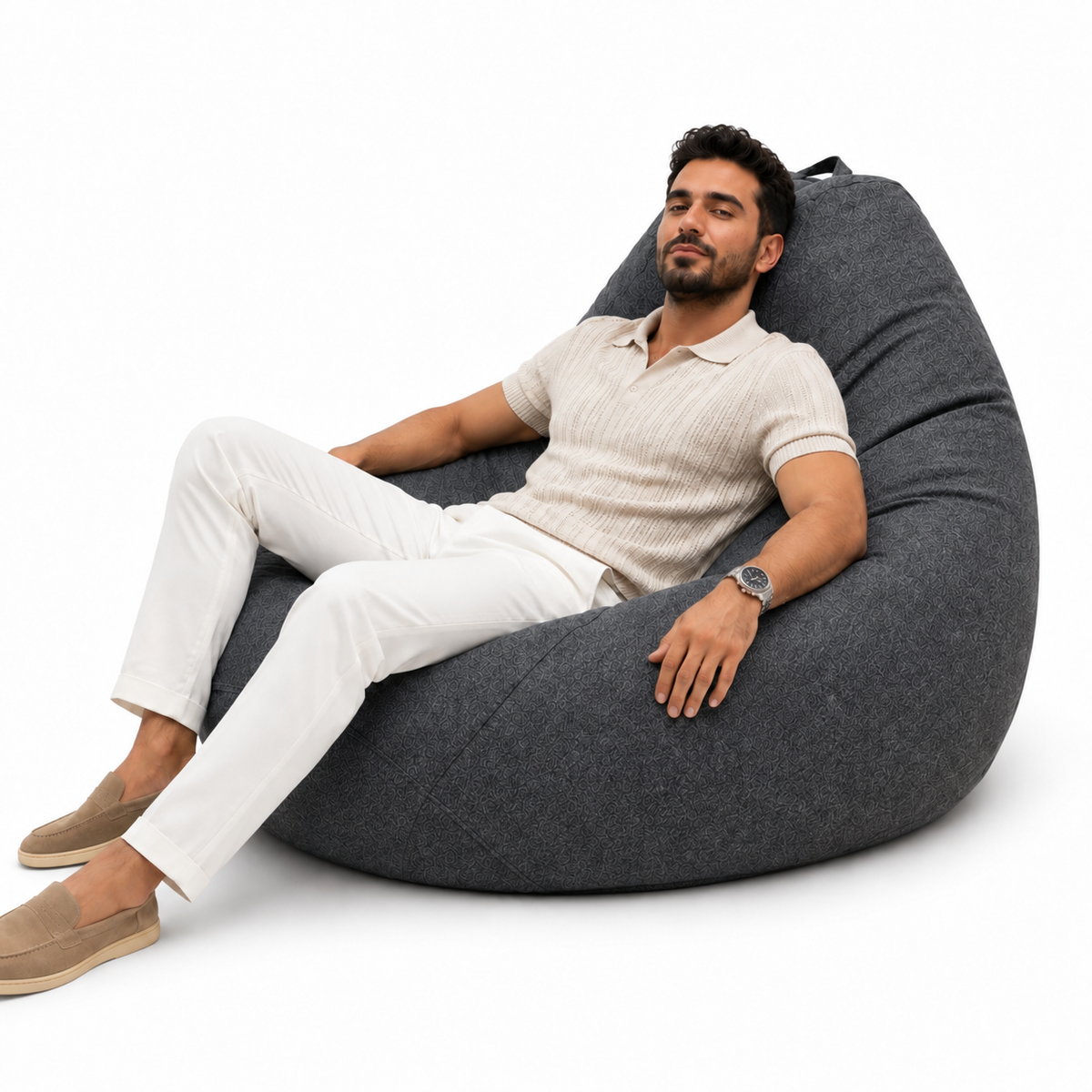 XL Dark Gray Indoor Bean Bag